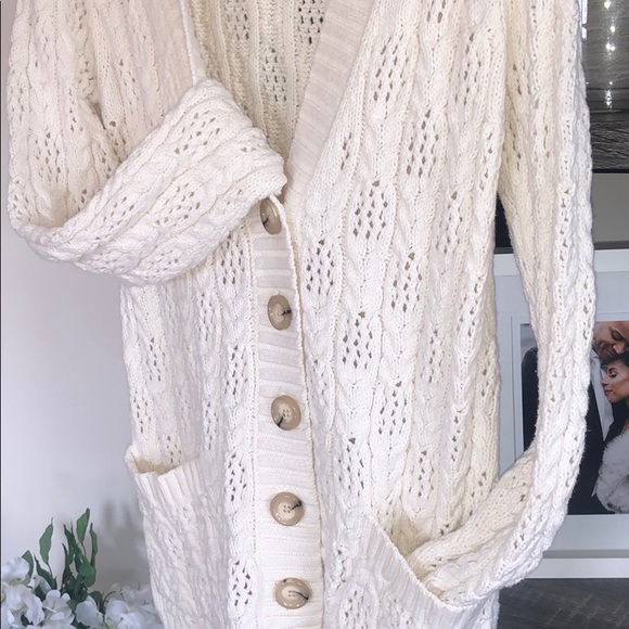 MICHAEL Michael Kors Waffle Knit Cardigan XS - Picture 1 of 4
